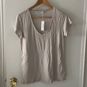 James Perse scoop neck tee shirt size 3 color SUL - brand new with tags